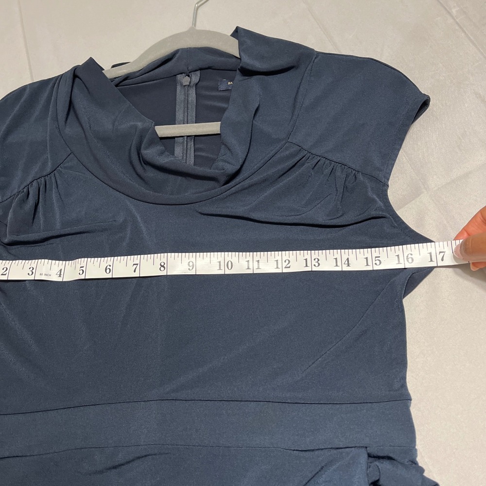 Banana Republic Navy Sheath Dress Size 8 Stretch Career Cocktail Pockets - Picture 8 of 8